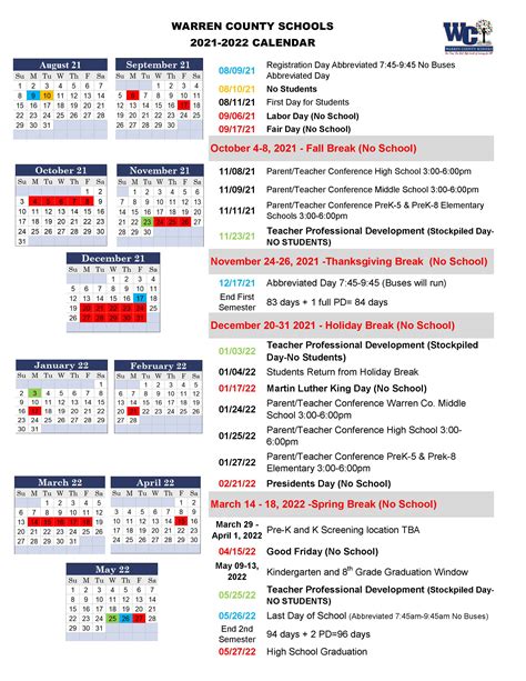 Idaho State Academic Calendar